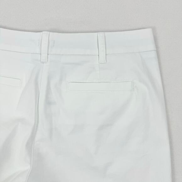 J Crew Womens 7" Classic Stretch Chino Short Size 6 White Minimalist Preppy - Picture 6 of 12